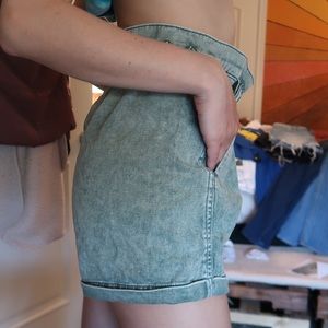 BDG paper bag waist jean shorts